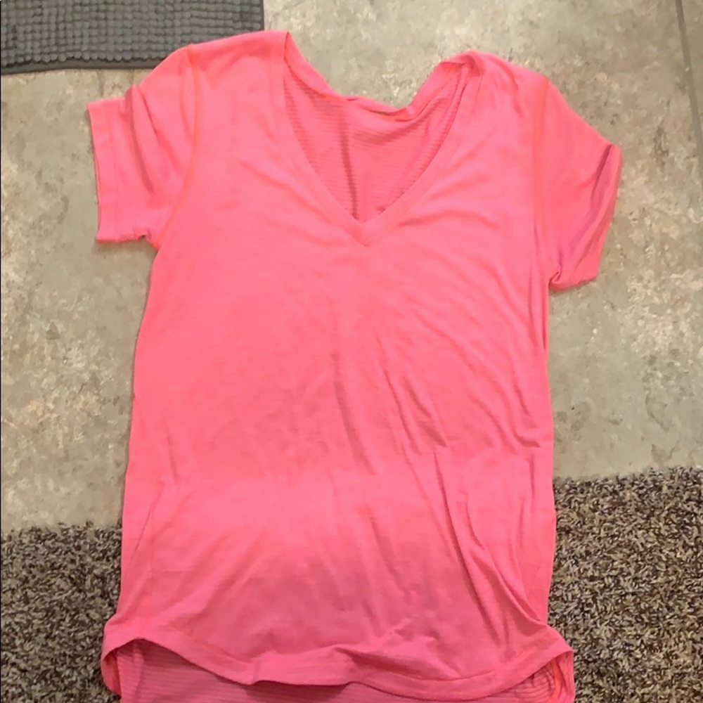 Hot pink lulu lemon vneck